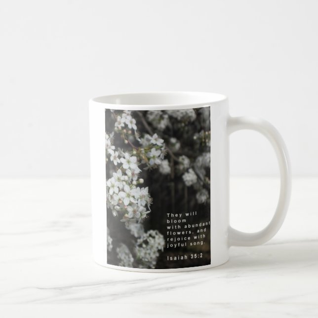 Bloom Scripture Card Kaffeekarte Tasse (Rechts)