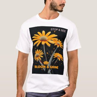Bloom & Shine: Blumenserheits-T-Shirt T-Shirt