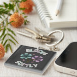 Bloom Softly Spring Floral Design Pastel Cottageco Schlüsselanhänger<br><div class="desc">A beautiful spring-inspired floral design featuring the phrase “Bloom Softly” with pastel flowers and butterflies. This artwork reflects the freshness of spring,  blooming nature,  and soft aesthetic vibes.

Perfect for gifts,  apparel,  and accessories during the spring season.</div>