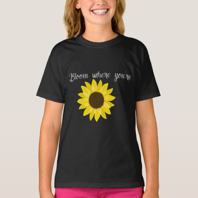 Bloom Sunflower T-Shirt (Vorderseite)