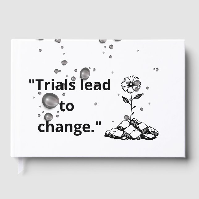 Bloom Through Trials – Strength from the Cracks Gästebuch (Vorderseite)
