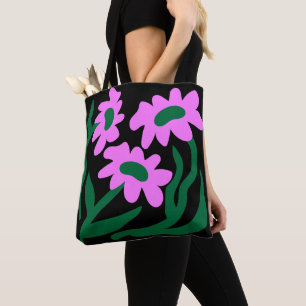 Bloom Trio – Modernes minimalistisches Blumen-Tote Tasche