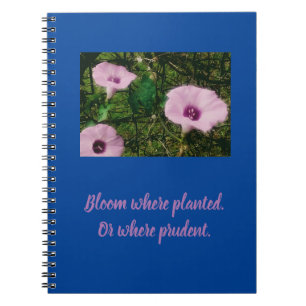 Bloom Where Planted Spiral Foto Notebook Notizblock