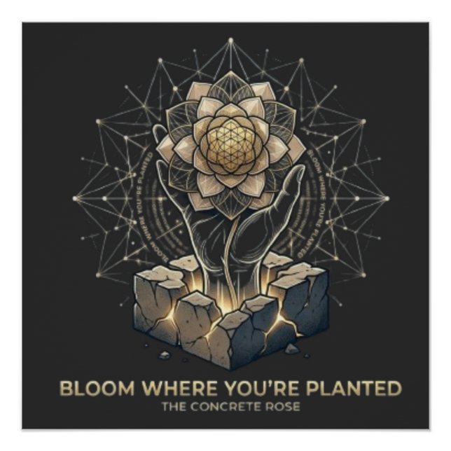 Bloom Where You Are Planted  Poster (Vorderseite)