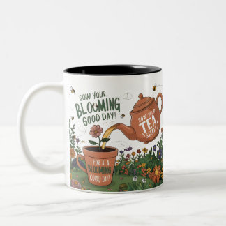 "Bloom where you are Planted Tasse" Zweifarbige Tasse