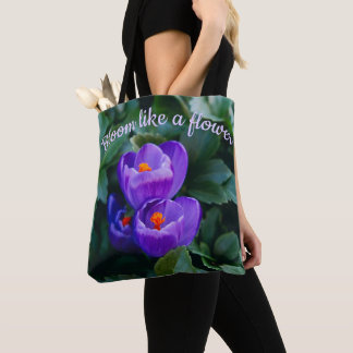 Bloom wie ein Blume-Foto Tasche