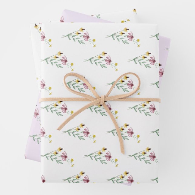 Bloom Wildblume Garden Kinderdusche Geschenkpapier Set (Beispiel)