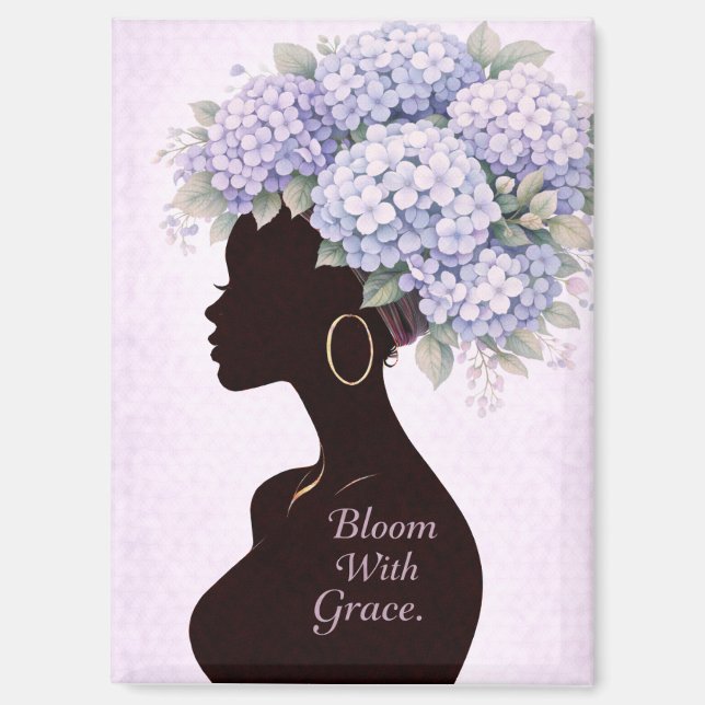 Bloom With Grace Inspirational Magnet  (Vorderseite)