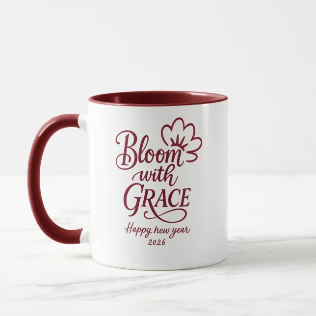 Bloom with Grace – New Year 2026 Combo Mug (Gauche)