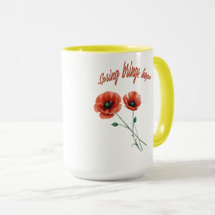 "Bloom with Hope - Spring Blume Tasse" Tasse