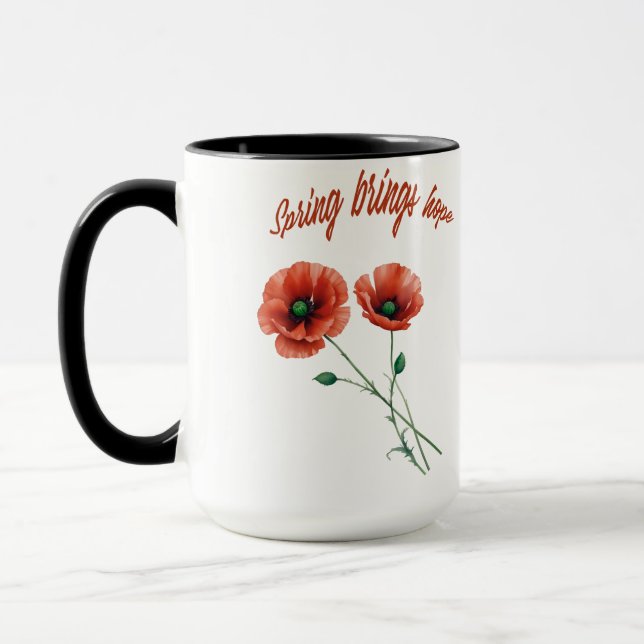 "Bloom with Hope - Spring Blume Tasse" Tasse (Links)