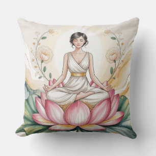 Bloom Within Meditations-Kissenbezug Kissen