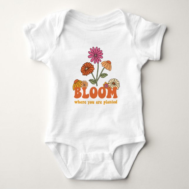 Bloom Wo Sie gepflanzt sind Baby Strampler (Vorderseite)
