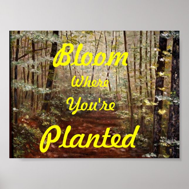 "BLOOM WO SIE PLANEN" POSTER (Vorne)