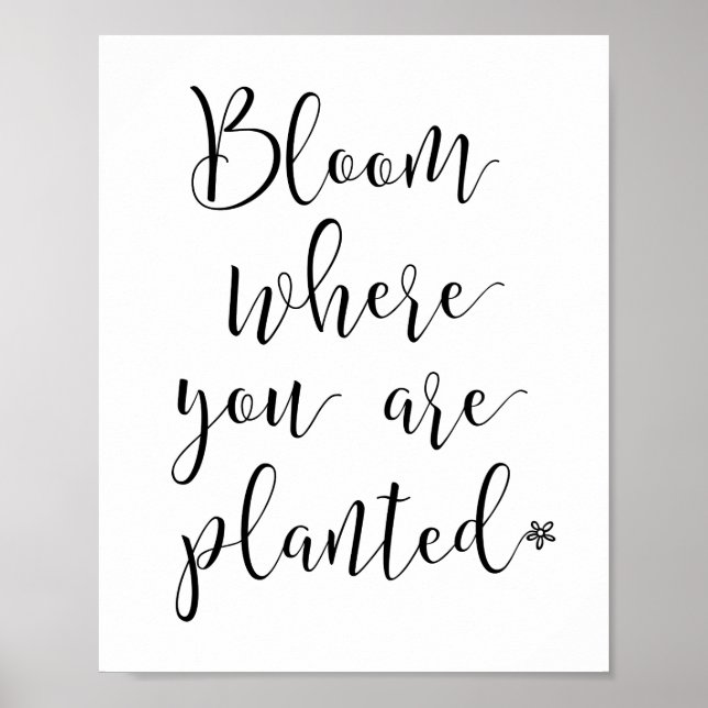 Bloom, wo Sie Poster gepflanzt werden (Vorne)