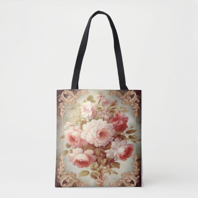 Bloom wohin du auch gehst: Blumenexplosion auf Tas Tasche (Vorderseite)