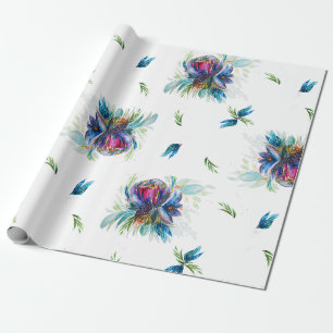 Bloomage Pfingstrose Signature-Blumenverpackungspa Geschenkpapier
