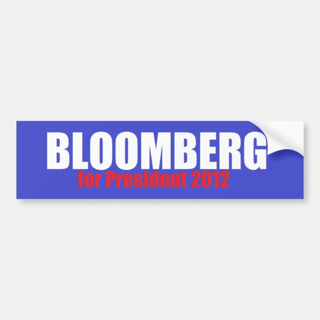Bloomberg 2012 autoaufkleber (Vorne)