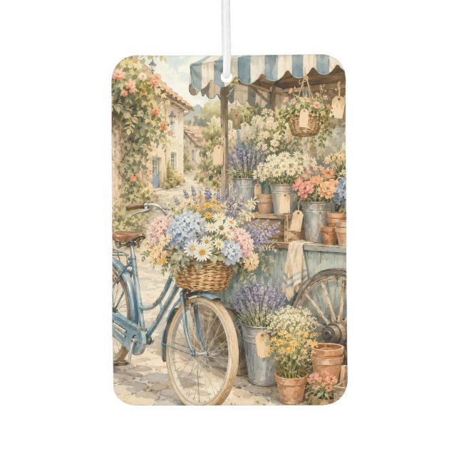 Bloomcore-Blumenmarkt-Fahrrad Autolufterfrischer (Vorderseite)