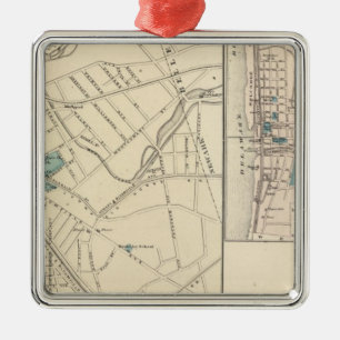 Bloomfield, NJ Silbernes Ornament