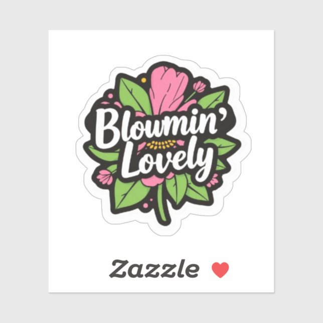 Bloomin Lovely Garden Flower Aufkleber (Blatt)