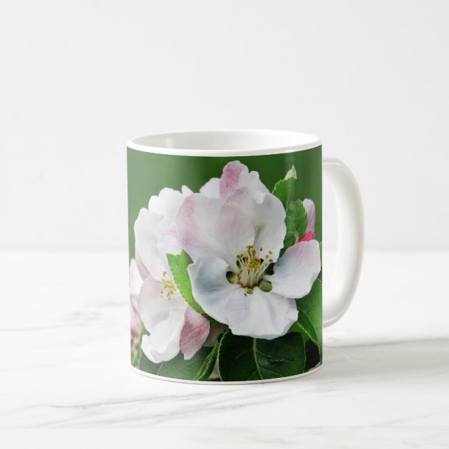 Blooming Apple Tree Hello Spring Tasse (VorderseiteRechts)