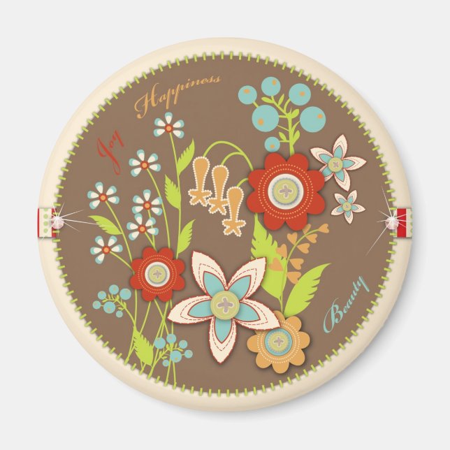 Blooming Birthday Magnet (Vorne)