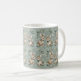 Blooming Bunny Bouquet: Ostern Elegance 🌷 🐰 Kaffeetasse