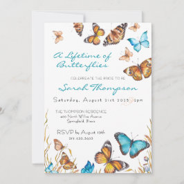 Blooming Butterflies Always Butterflies Bridal  Einladung