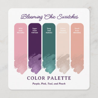 Blooming Chic • Carte de palette de couleurs de ma