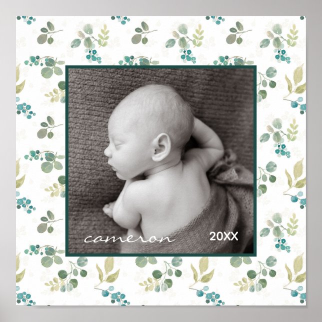 Blooming Delight Pattern Poster (Vorne)