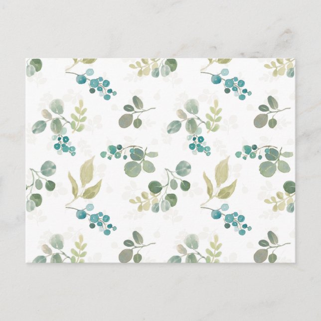 Blooming Delight Pattern Postkarte (Vorderseite)