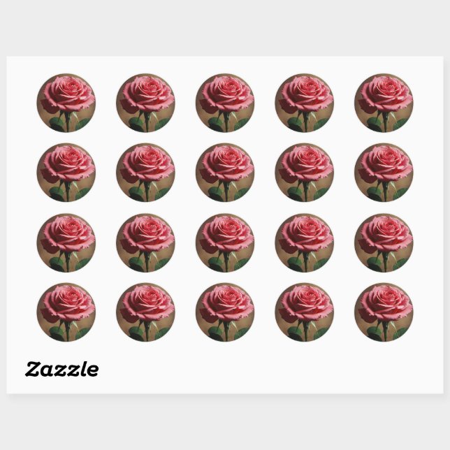 Blooming Elegance Rose Sticker Collection (Blatt)