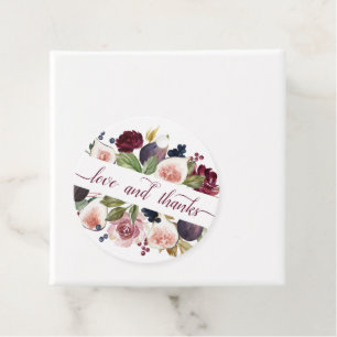 Blooming Figs Moody Rustic Liebe und Danke Geschenkanhänger