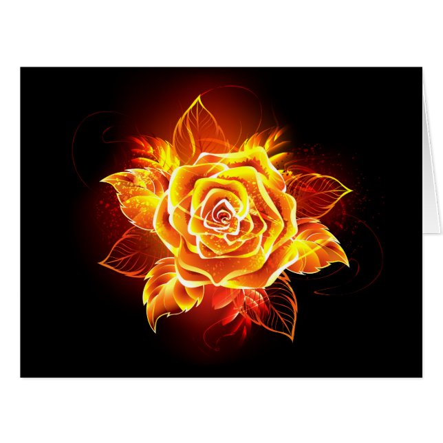 Blooming Fire Rose (Devant horizontal)