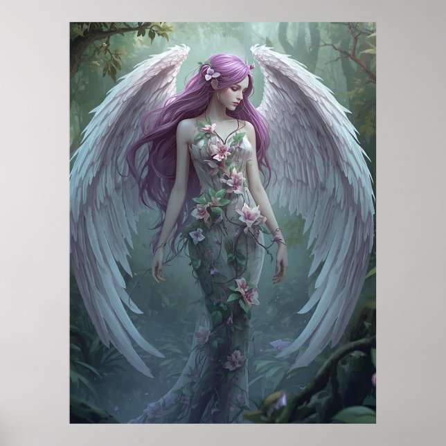 Blooming Forest Angel Poster (Vorne)