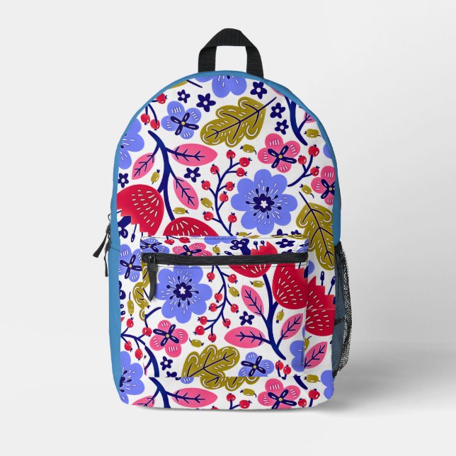 BLOOMING GARDEN & SEDS-Rucksack Druck Schnitt Näht Bedruckter Rucksack (Vorderseite)