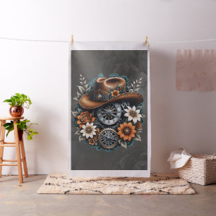 Blooming Gears: Steampunk Cowboy Stil. Stoff