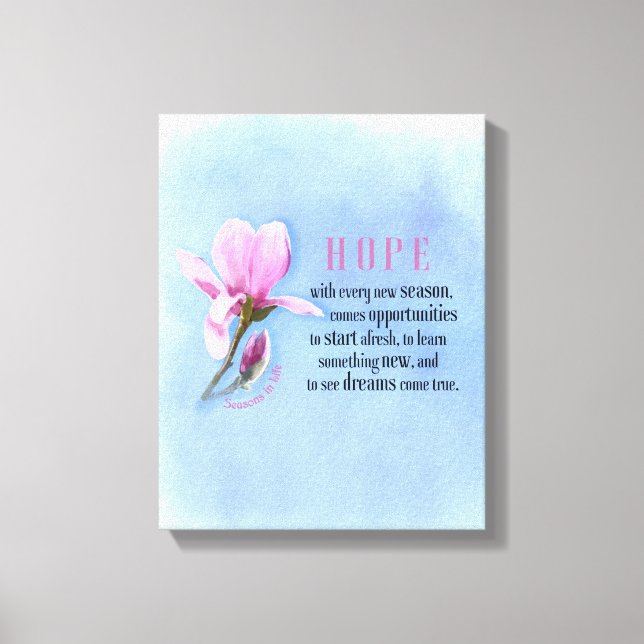 Blooming Hope Canvas Print Leinwanddruck (Vorderseite)