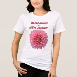 BLOOMING IN NJ, CHRYSANTHEMUM TRI-BLEND SHIRT