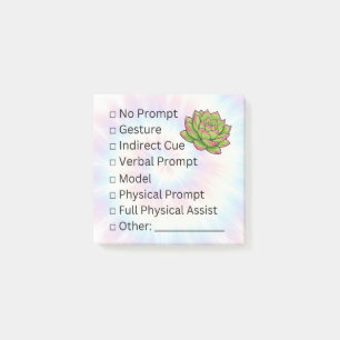 Blooming Independence: Prompt Checklist Post-it Klebezettel