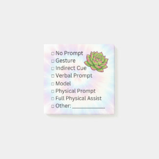 Blooming Independence: Prompt Checklist Post-it Klebezettel