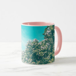 Blooming Lilac Shrub und The Sky Tasse