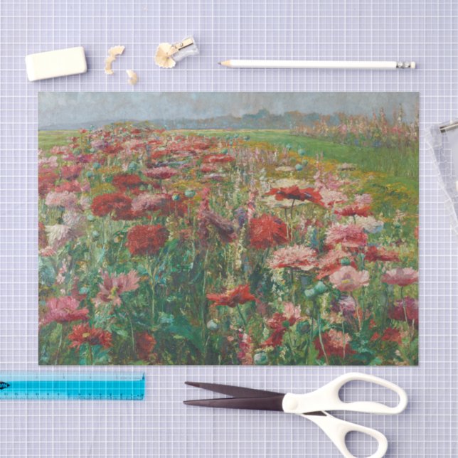 Blooming Poppies | Olga Wisinger-Florian Seidenpapier (Handwerk)