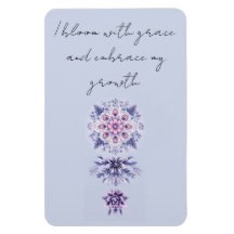 Blooming Serenity Mandala Flexible Magnet