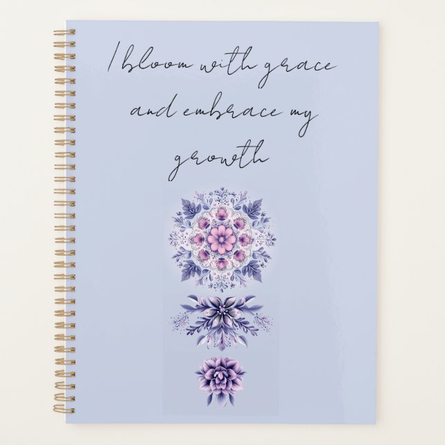 Blooming Serenity Mandala Planner Planer (Vorderseite)