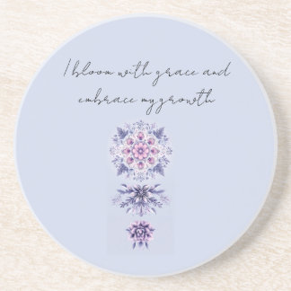 Blooming Serenity Mandala Sandstone Untersetzer
