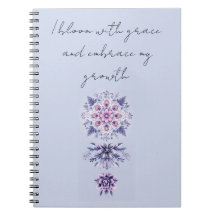 Blooming Serenity Mandala Spiral Foto Notebook