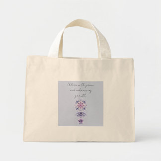 Blooming Serenity Mandala Tote Bag Mini Stoffbeutel