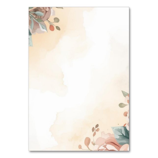 Blooming Tischnummer (Vorderseite)